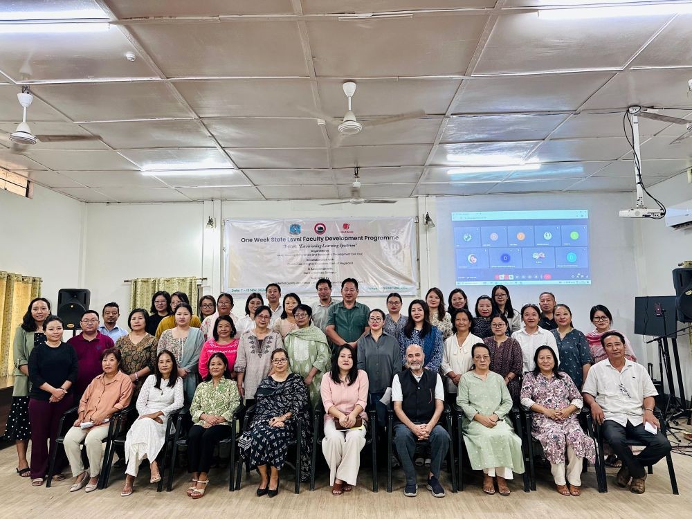 Weeklong State Level Faculty Development Programme was held at Dimapur Government College from November 7-13.